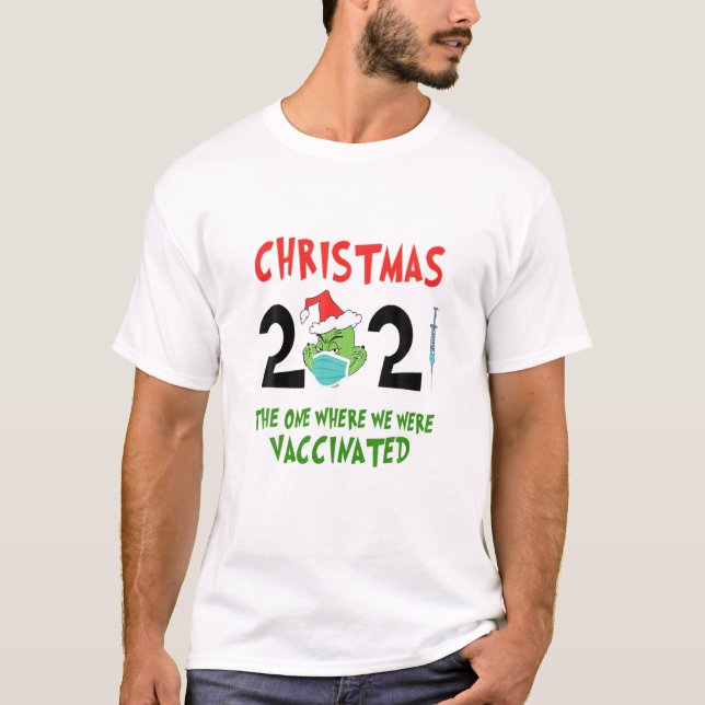 Camiseta Navidades 2021 El Donde Nos Vacunaron Fa (Anverso)