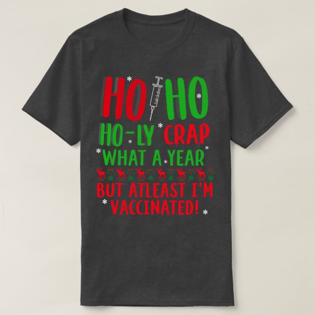 Camiseta Navidades 2021 Vacunados (Diseño del anverso)