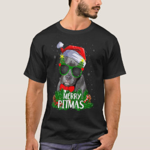 Camiseta Navidades 2022 Merry Pitmas Pitbull Perro Feo Chri