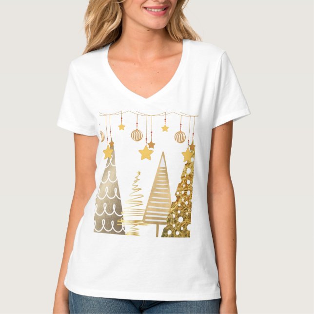 Camiseta Navidades 2025 Quirky Tree & Baubles PJ (Anverso)