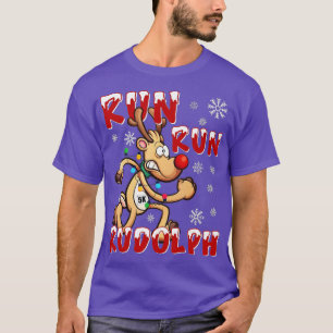 Camiseta Navidades 5K Ejecutar Rudolph Equipo de vacaciones