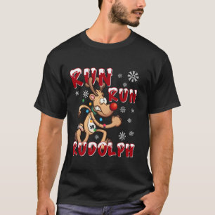 Camiseta Navidades 5K Ejecutar Rudolph Equipo de vacaciones