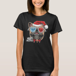 Camiseta Navidades A Pitbull Perro Santa Hat En