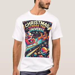Camiseta Navidades a través del universo - Santa en el espa