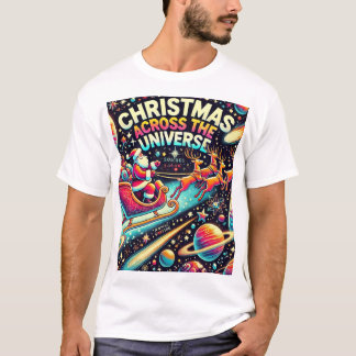 Camiseta Navidades a través del universo - Santa en el espa
