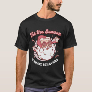 Camiseta Navidades Aba Comportamiento Therapy Retro Técnico
