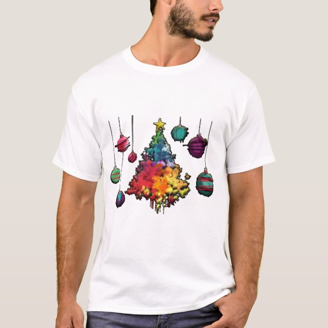 Camiseta Navidades abstractos (Anverso)