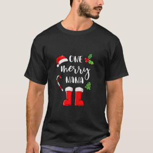 Camiseta Navidades Abuela Santa Hat Candy Cane Boots Navida