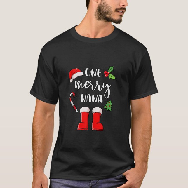 Camiseta Navidades Abuela Santa Hat Candy Cane Boots Navida (Anverso)