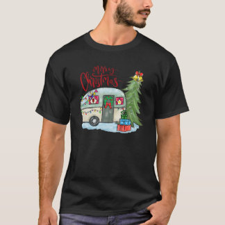 Camiseta Navidades acampan Feliz camper Navidades feos Holi