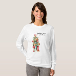 Camiseta Navidades acariciándose con esta alegre familia