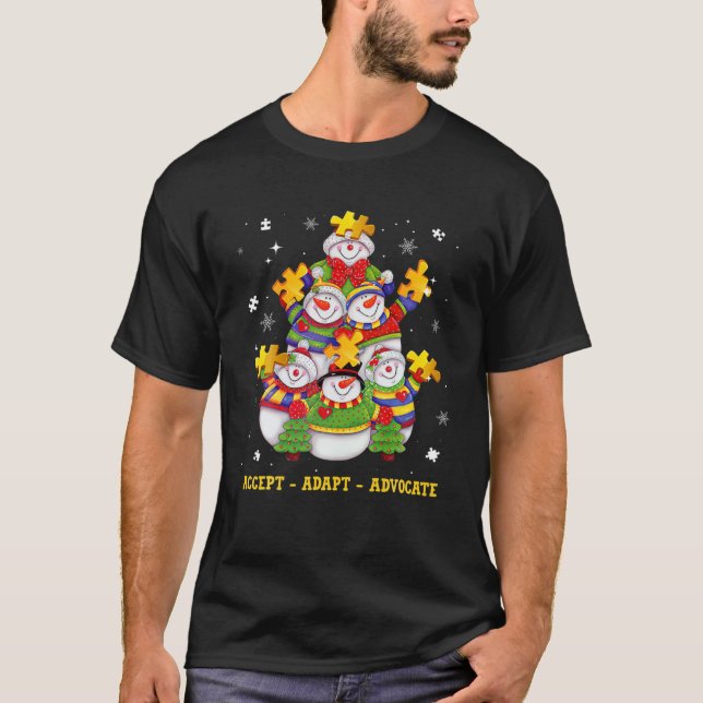 Camiseta Navidades aceptan a adeptos del activismo de Snowm (Anverso)