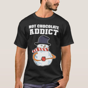 Camiseta Navidades adictos al chocolate caliente persona