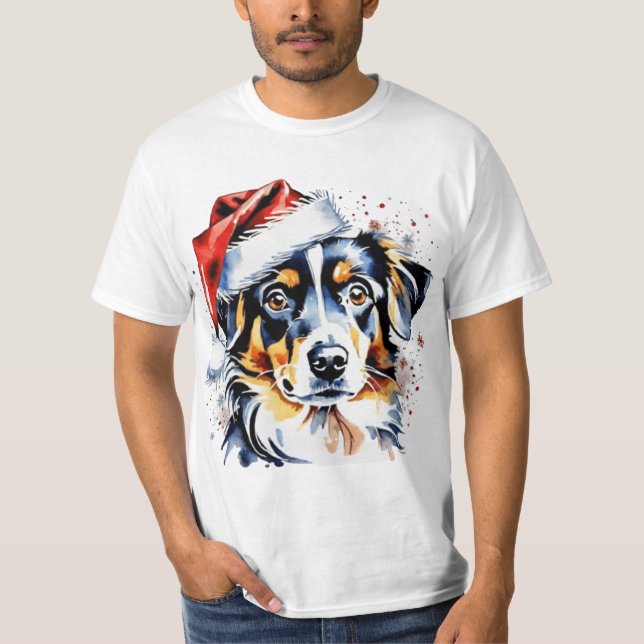 Camiseta Navidades adorables cachorros (Anverso)
