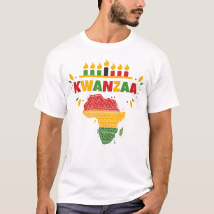 Camiseta Navidades África vibrante África feliz Kwanzaa