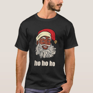 Camiseta Navidades africanos estadounidenses de Santa Tee B
