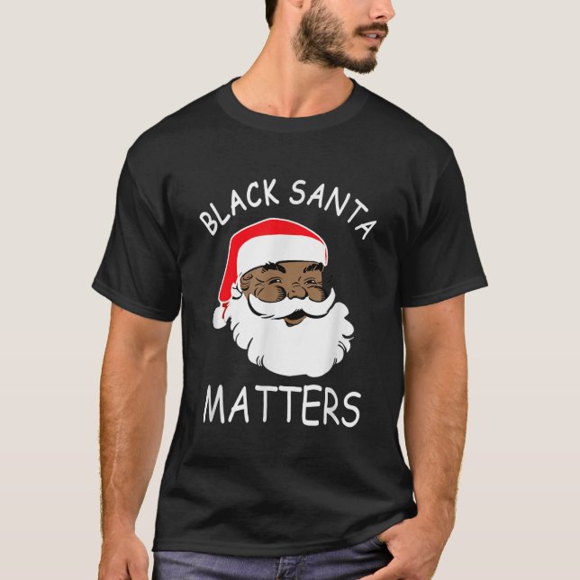 Camiseta Navidades afroamericanos de Santa Black Mates Paj (Anverso)