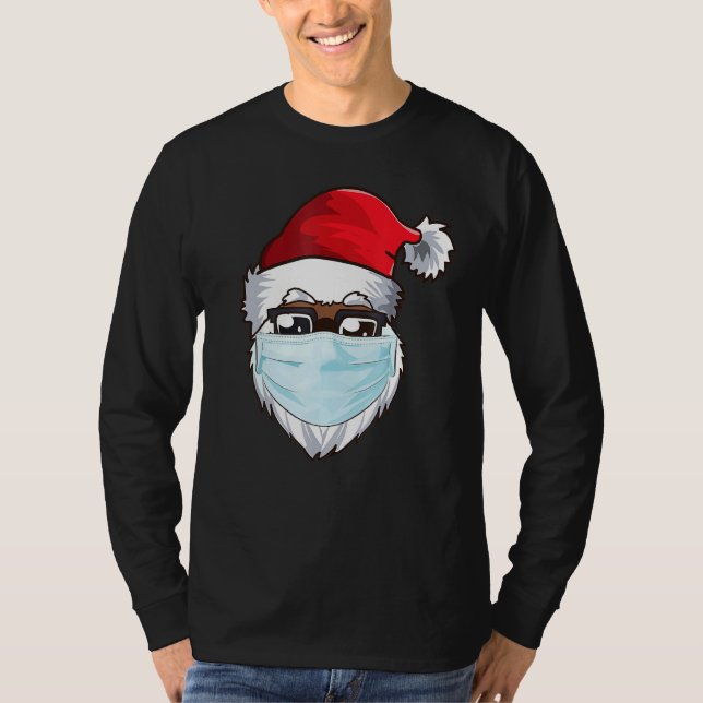 Camiseta Navidades afroamericanos negros Santa Wearin 2021 (Anverso)