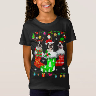 Camiseta Navidades agarran Pajama Perro Terrier de Boston c