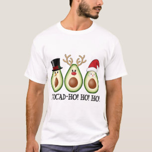 Camiseta Navidades Aguacate Frosty, Rudolph y Santa