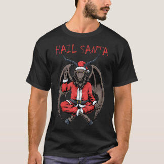 Camiseta Navidades alaban a Santa Satanism Goat Baphomet At