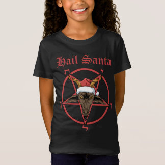 Camiseta Navidades alaban a Santa Satanism Goat Satan Bapho
