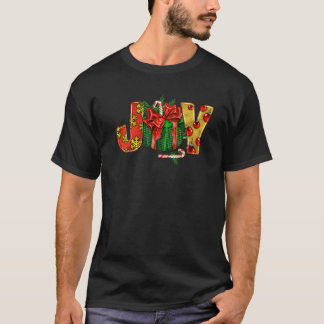 Camiseta Navidades Alegría Con Regalos Candy Cane Familia M