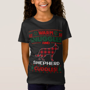 Camiseta Navidades alemanes del perro pastor Pajama Ugly Ch