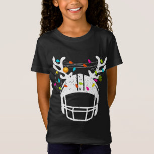 Camiseta Navidades alumbran a casco de fútbol navidad diver