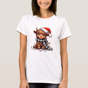 Camiseta Navidades alumbran a Navidades de vacas en Highlan