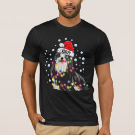 Camiseta Navidades alumbran a Shih Tzu Perro cachorro