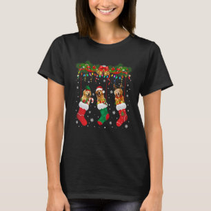 Camiseta Navidades alumbran al reno Santa Golden Retriever