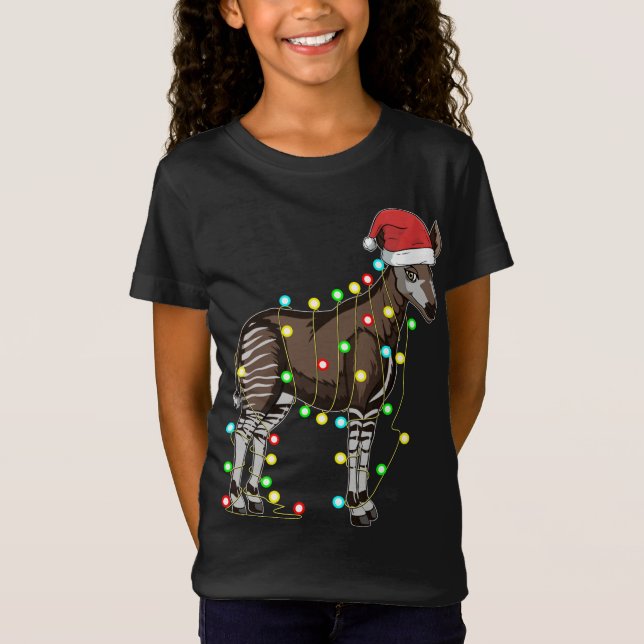 Camiseta Navidades alumbran Okapi Lover Divertida Navidad N (Anverso)