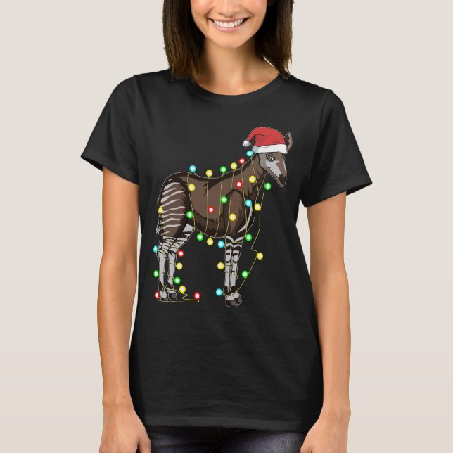 Camiseta Navidades alumbran Okapi Lover Divertida Navidad N (Anverso)