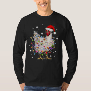 Camiseta Navidades alumbran pollo Santa