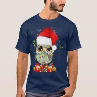 Camiseta Navidades alumbran Xmas Cute Owl Lover