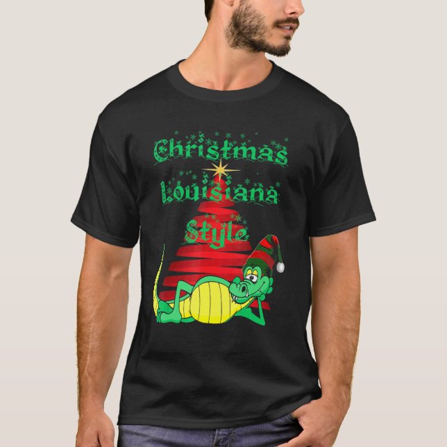 Camiseta Navidades aman Louisiana Holiday Cheer (Anverso)