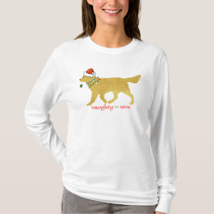 Camiseta Navidades Amarillo Laboratorio travieso pero agrad