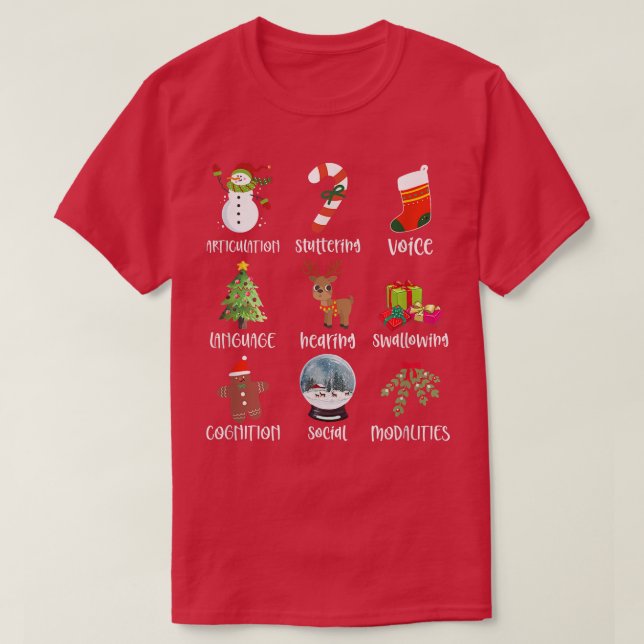 Camiseta Navidades Ámbito De La Práctica Lenguaje De Voz SL (Diseño del anverso)