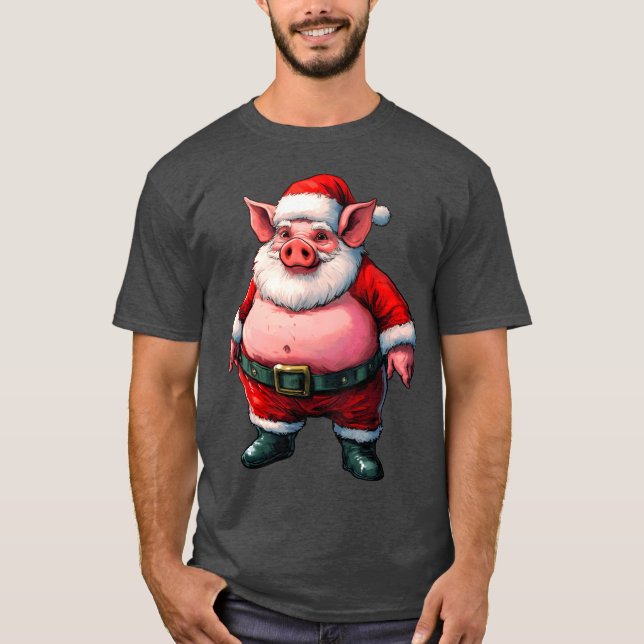 Camiseta Navidades amigo de cerdos (Anverso)