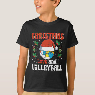 Camiseta Navidades Amo Y Diseño Deportivo De Voleibol