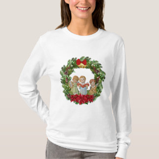 Camiseta Navidades Angels Wreath