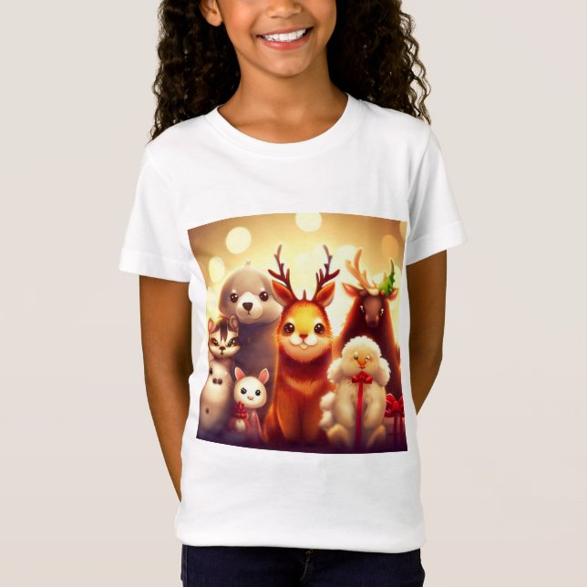 Camiseta Navidades Animales 1 (Anverso)