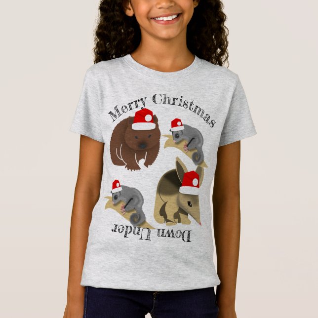 Camiseta Navidades Animales Bebés Australianos (Anverso)