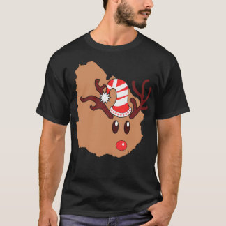 Camiseta Navidades Antlers De Renos Uruguay Cabeza A