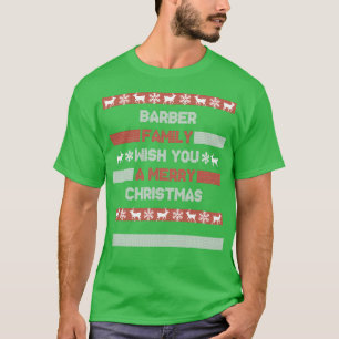 Camiseta Navidades Apellidos familia Xmas Santa Barber