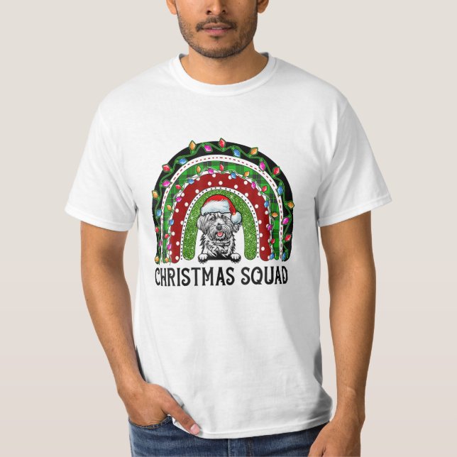 Camiseta Navidades Apso Dog Tree (Anverso)