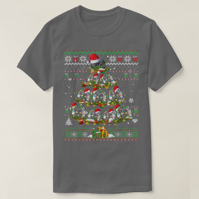 Camiseta Navidades Árbol de juegos Juguete de video más sud (Diseño del anverso)