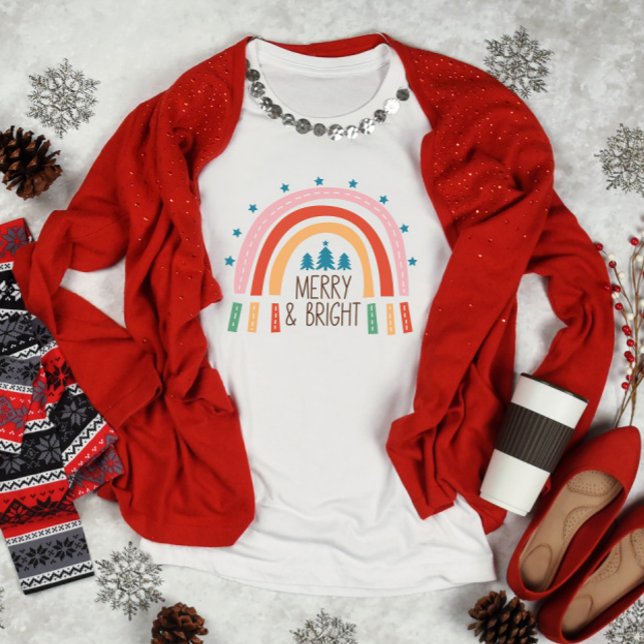 Camiseta Navidades arcoiris amargo y brillante (Subido por el creador)