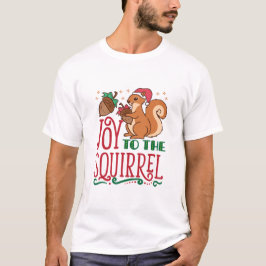 Camiseta Navidades ardilla disfrutan con la ardilla
